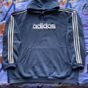 Vintage 00s Adidas 3 Stripe Hoodie
